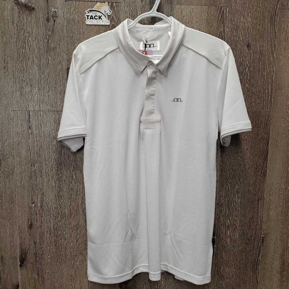 MENS Clean Cool SS Shirt, 1/4 Button Up, tag *new