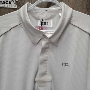 MENS Clean Cool SS Shirt, 1/4 Button Up, tag *new