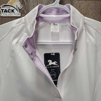 LS Show Sun Shirt, 1/4 Zip up, attached Snap Collar, Mesh Sleeves, tag *new
