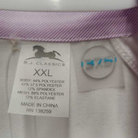LS Show Sun Shirt, 1/4 Zip up, attached Snap Collar, Mesh Sleeves, tag *new
