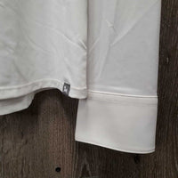 LS Show Sun Shirt, 1/4 Zip up, attached Snap Collar, Mesh Sleeves, tag *new
