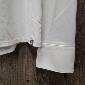 LS Show Sun Shirt, 1/4 Zip up, attached Snap Collar, Mesh Sleeves, tag *new