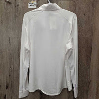 LS Show Sun Shirt, 1/4 Zip up, attached Snap Collar, Mesh Sleeves, tag *new
