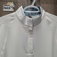 SS Show Sun Shirt, 1/4 Zip up, attached Snap Collar, tag *new
