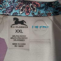 SS Show Sun Shirt, 1/4 Zip up, attached Snap Collar, tag *new
