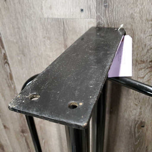 Hvy Wall Mount Metal Western Saddle Rack & Pad Holder *vgc, scratches, dusty, oily, rubs