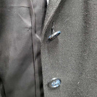 Hvy Show Jacket *gc/fair, cuffs: dirty & loose, older, linty, hairy, holey lining, Buttons: No top, loose middle
