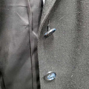 Hvy Show Jacket *gc/fair, cuffs: dirty & loose, older, linty, hairy, holey lining, Buttons: No top, loose middle