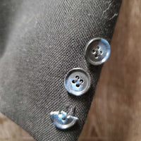 Hvy Show Jacket *gc/fair, cuffs: dirty & loose, older, linty, hairy, holey lining, Buttons: No top, loose middle
