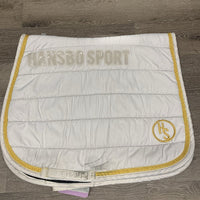Quilt Dressage Saddle Pad *gc, puckers, stains, mnr hair, snags, mnr dingy, threads, rubs