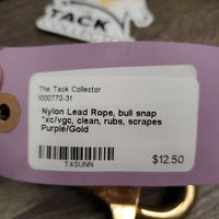 Nylon Lead Rope, bull snap *xc/vgc, clean, rubs, scrapes