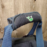 Padded Fleece Lined Helmet Bag "whales" *gc, hair, dirt, stains, older
