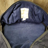 Padded Fleece Lined Helmet Bag "whales" *gc, hair, dirt, stains, older