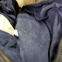 Padded Fleece Lined Helmet Bag "whales" *gc, hair, dirt, stains, older
