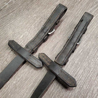 Cotton Web Reins, Finger Stoppers, Buckles *gc, dirty, edge rubs, faded, mnr dings?slices
