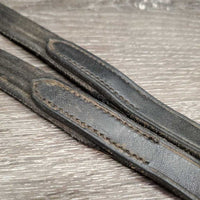Cotton Web Reins, Finger Stoppers, Buckles *gc, dirty, edge rubs, faded, mnr dings?slices