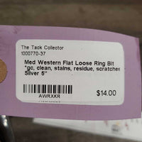 Med Western Flat Loose Ring Bit *gc, clean, stains, residue, scratches

