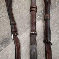 FS Rsd Adjustable Leather Breastplate, Running Martingale *xc/like new, mnr dirt/residue, tight keeper
