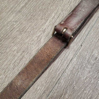 FS Rsd Running Martingale, stopper *vgc, clean & mnr dirt?residue, older, stiff, dry, v.tight keeper, creases