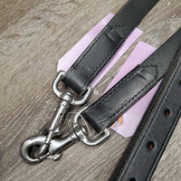 Soft Thick Leather Side Reins *xc/like new, clean, v.mnr scraped edges, older?