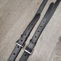 Soft Thick Leather Side Reins *xc/like new, clean, v.mnr scraped edges, older?
