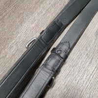 Soft Thick Leather Side Reins *xc/like new, clean, v.mnr scraped edges, older?
