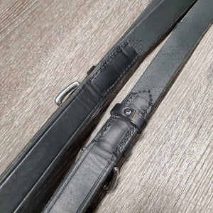 Soft Thick Leather Side Reins *xc/like new, clean, v.mnr scraped edges, older?