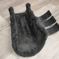 Pr Fleece Lined Closed Boots, velcro *vgc, clean, mnr hair & frayed edges

