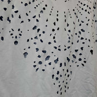 SS Show Shirt, 1/2 Zip Up, Horseshoe Charm. Laser cut *xc/like new