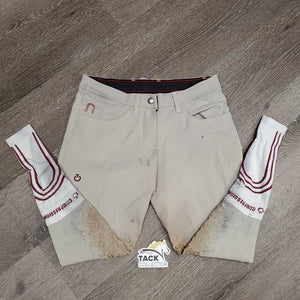 Euroseat Breeches *gc, v.stained legs & seat, stains, rub, pills, dry & cracking stickies, threads