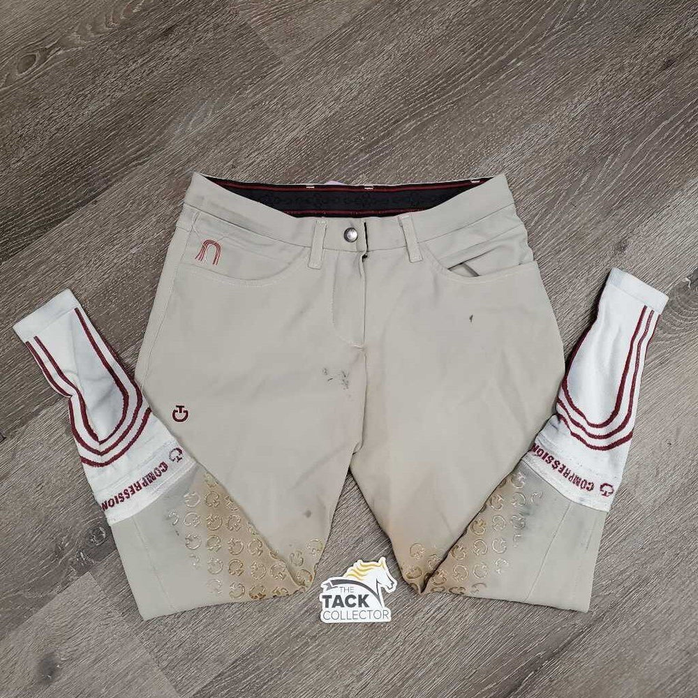 Euroseat Breeches *gc, v.stained legs & seat, stains, rub, pills, dry & cracking stickies, threads