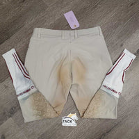 Euroseat Breeches *gc, v.stained legs & seat, stains, rub, pills, dry & cracking stickies, threads
