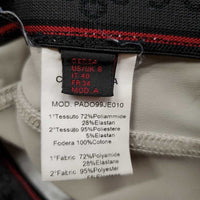 Euroseat Breeches *gc, v.stained legs & seat, stains, rub, pills, dry & cracking stickies, threads
