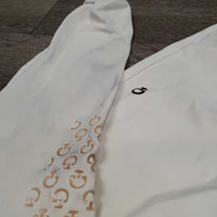 Euroseat Breeches *gc, dingy, stained seat & legs, stains, dry & stiff stickies
