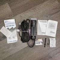 2 Speed Clippers, 10 Blades plastic guard, brush, manuals *vgc, WORKS, clean, hairy, mnr rust
