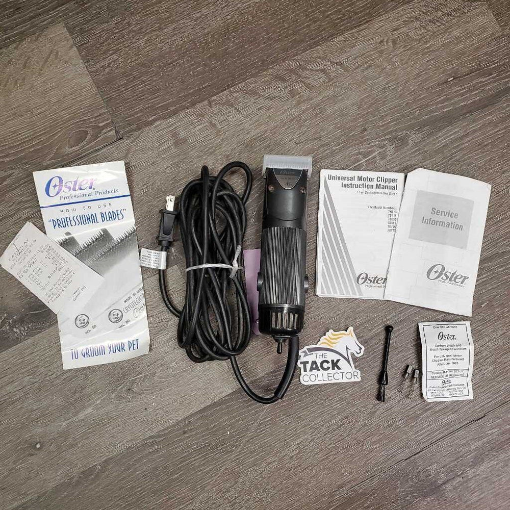 2 Speed Clippers, 10 Blades plastic guard, brush, manuals *vgc, WORKS, clean, hairy, mnr rust