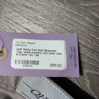 Sticky Full Seat Breeches *vgc, seam puckers, mnr knee rubs & stains
