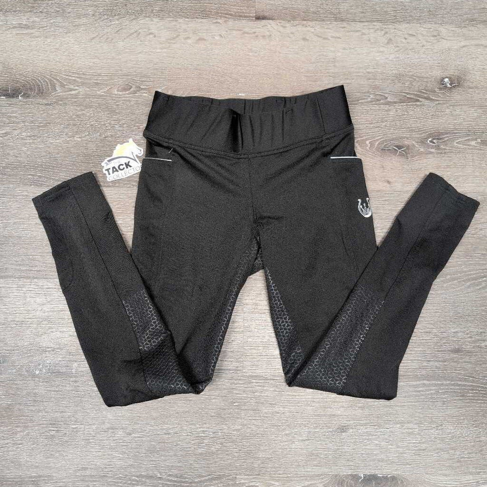 Sticky Full Seat Riding Tight Breeches *gc, seam puckers, rubs & pills, mnr undone seam