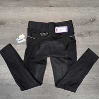 Sticky Full Seat Riding Tight Breeches *gc, seam puckers, rubs & pills, mnr undone seam
