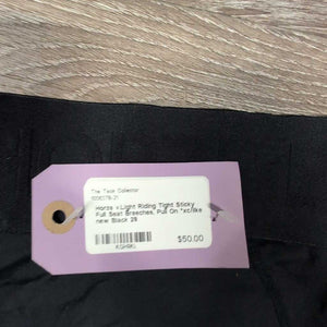 v.Light Riding Tight Sticky Full Seat Breeches, Pull On *xc/like new
