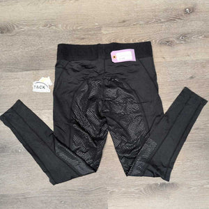 v.Light Riding Tight Sticky Full Seat Breeches, Pull On *vgc, seat & seam rubs & pills