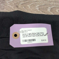 v.Light Riding Tight Sticky Full Seat Breeches, Pull On *vgc, seat & seam rubs & pills