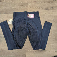 v.Light Riding Tight Sticky Full Seat Breeches, Pull On *xc/vgc, mnr seam rubs & frays