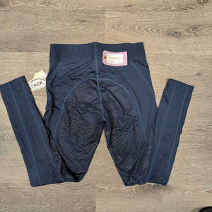 v.Light Riding Tight Sticky Full Seat Breeches, Pull On *xc/vgc, mnr seam rubs & frays