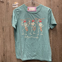 SS Cotton T Shirt "lets get rowdy" ?Glow in the Dark? *gc

