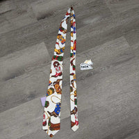 "Finishing Touches" 100% Cotton Tie - Western Theme *xc/like new, clean, older
