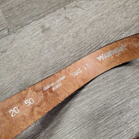 JUNIORS Tooled Leather Western Belt, Buckle *vgc, clean & mnr scuffs
