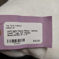 soft light Fleece Pillow "Johnny Cash" *vgc, mnr clumpy