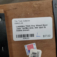 Thick Hvy Wood Boot Jack *xc/like new, mnr dust & stains
