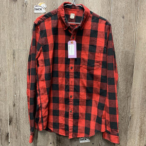LS Flannel Western Shirt *gc, pilly, mnr hair, older